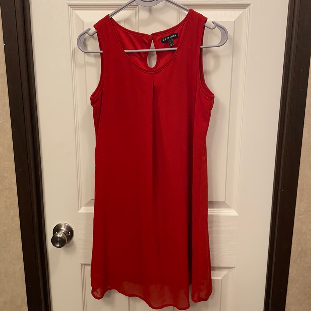 Red Sleeveless Dress